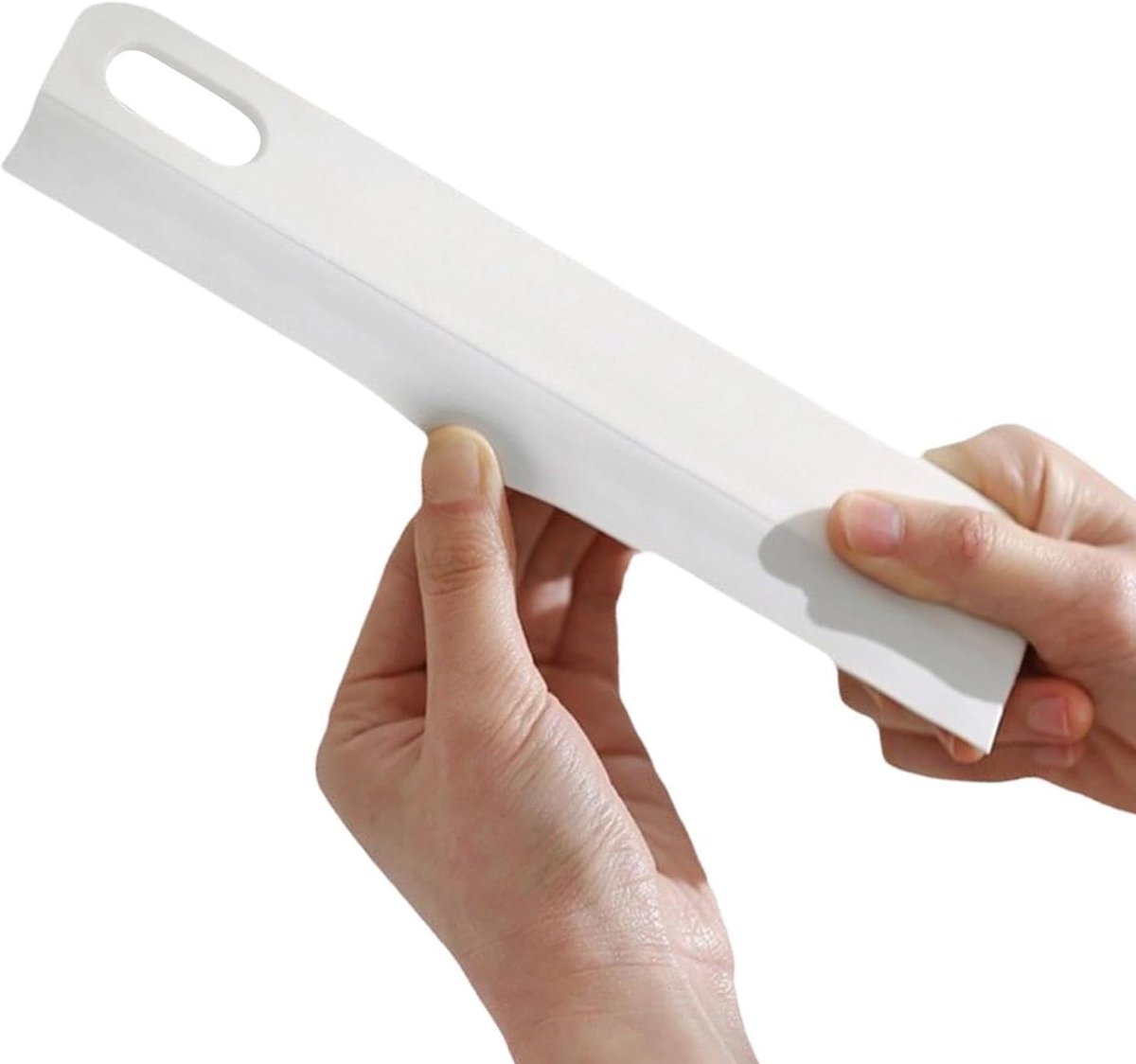 Mini Wisser - Glasreiniger Trekker - Vlekkeloos Reinigen - Zachte Krasvrije Rand - 22 cm Lengte - Wit