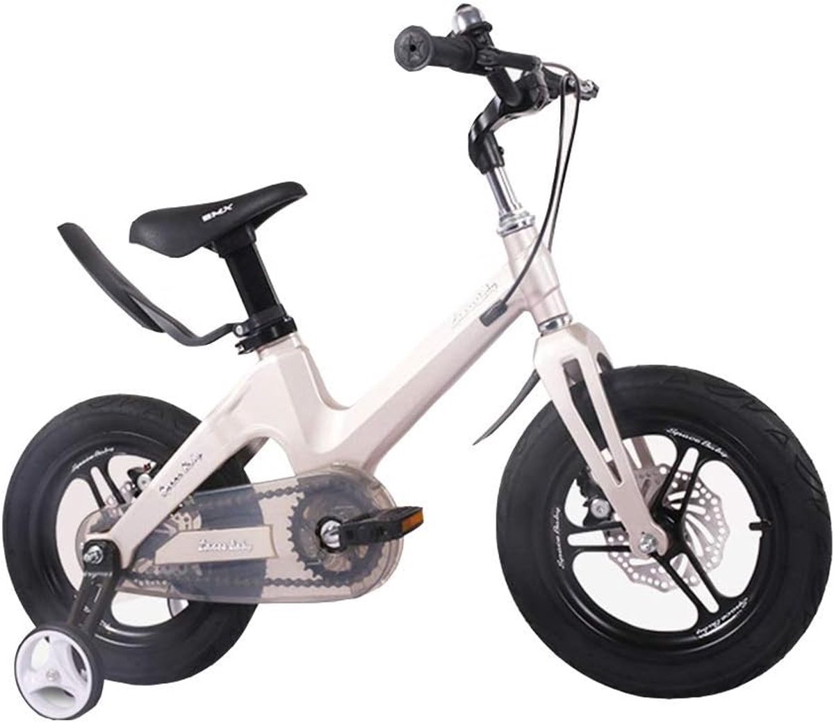 Kinderfiets met Mand - Jongensfiets Meisjesfiets - Leren Fietsen - Stevig Stalen Frame - 18 Inch - Zilver