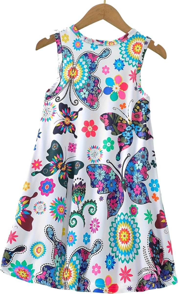 Currero Zomerjurk Meisjes Zomerjurken Kinderen Jurk Meisje Ibiza Stijl Sundress Kinderkleding 1-2 Jaar Gemengde Kleur