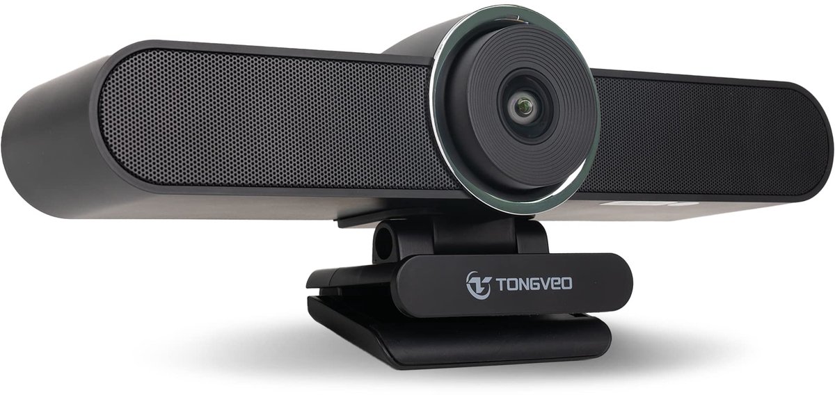 SnelShoppen - Conferentie-webcam 4K met Microfoon & Luidspreker, USB Groothoek Webcam voor Videoconferentie, Streaming & Zoom Vergaderingen