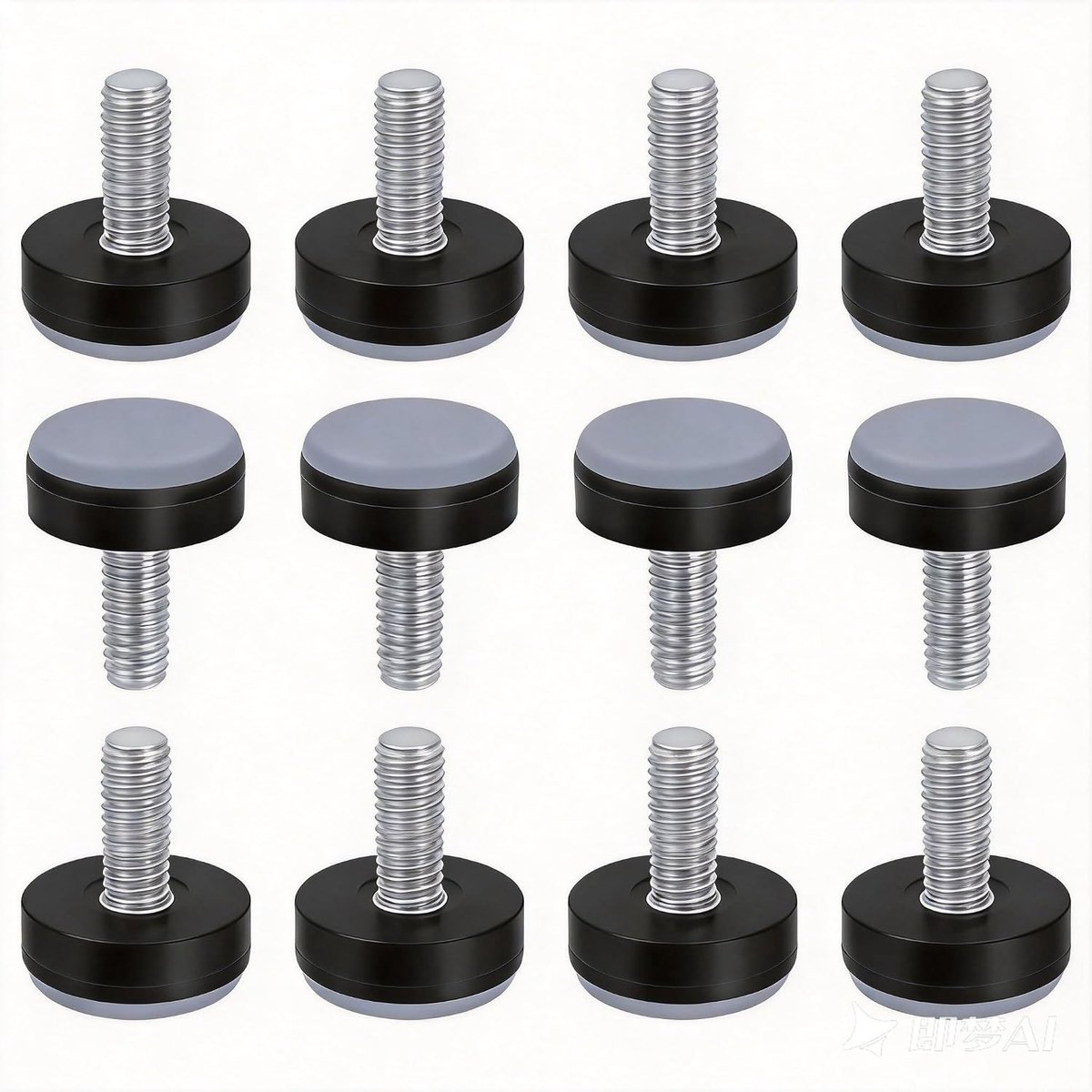 Meubelglijders voor verschillende meubels, 8 stuks met teflon, M6-schroefdraad, ideaal voor bescherming van vloeren en tapijten, diameter 2 cm