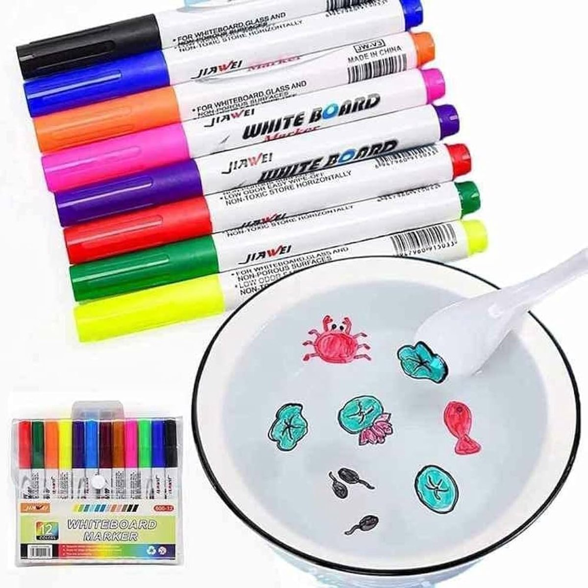 Waterstiften- 8 stiften- Drijvende inkt- Water Pennen- Stiften- Magisch- Markers- Waterpen- Aqua doodle- Watermarkers-