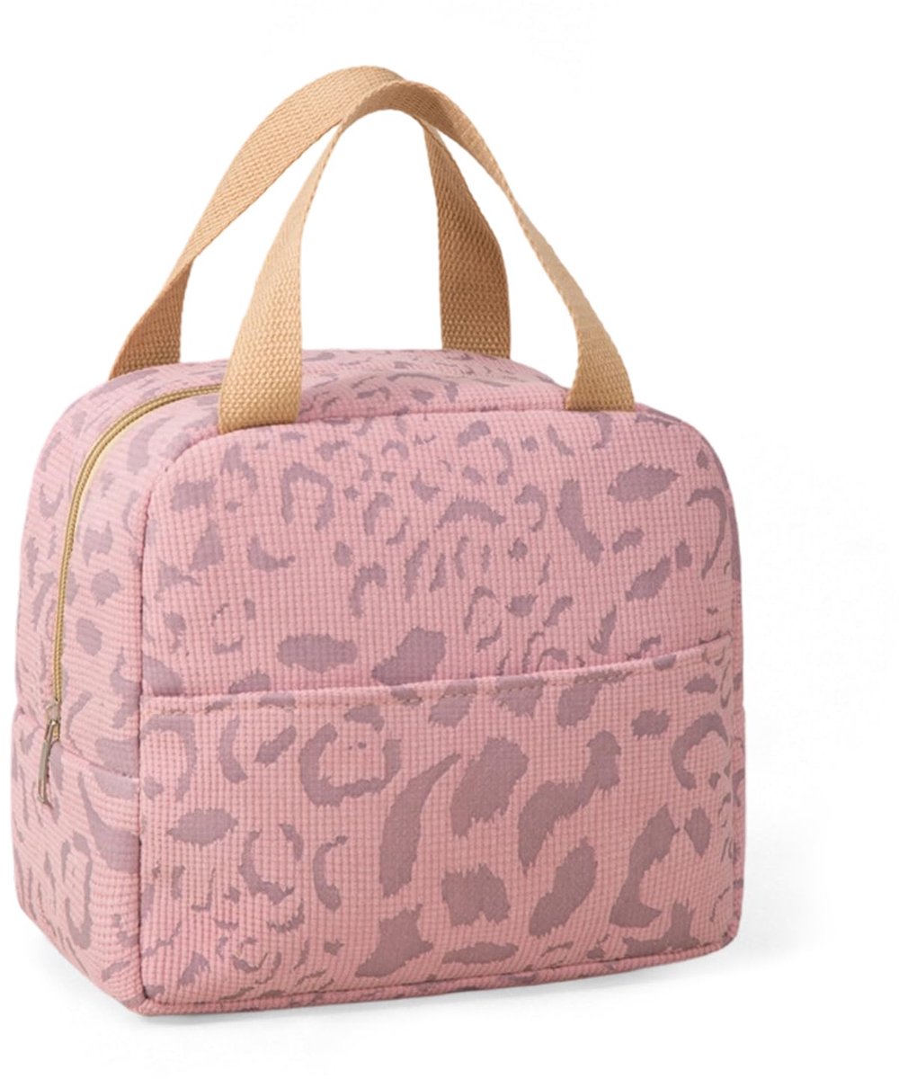 SnelShoppen - Mini-koeltas 6L - Geïsoleerde Lunchtas voor Dames en Heren - Draagbare Tas voor Werk, School, Camping, Reizen - Houdt Warm en Koud - Roz
