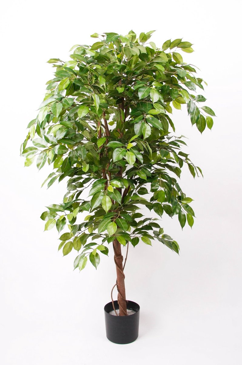 Emerald Kunstboom Ficus Deluxe Vine 140cm - Kunstplant voor binnen Groen