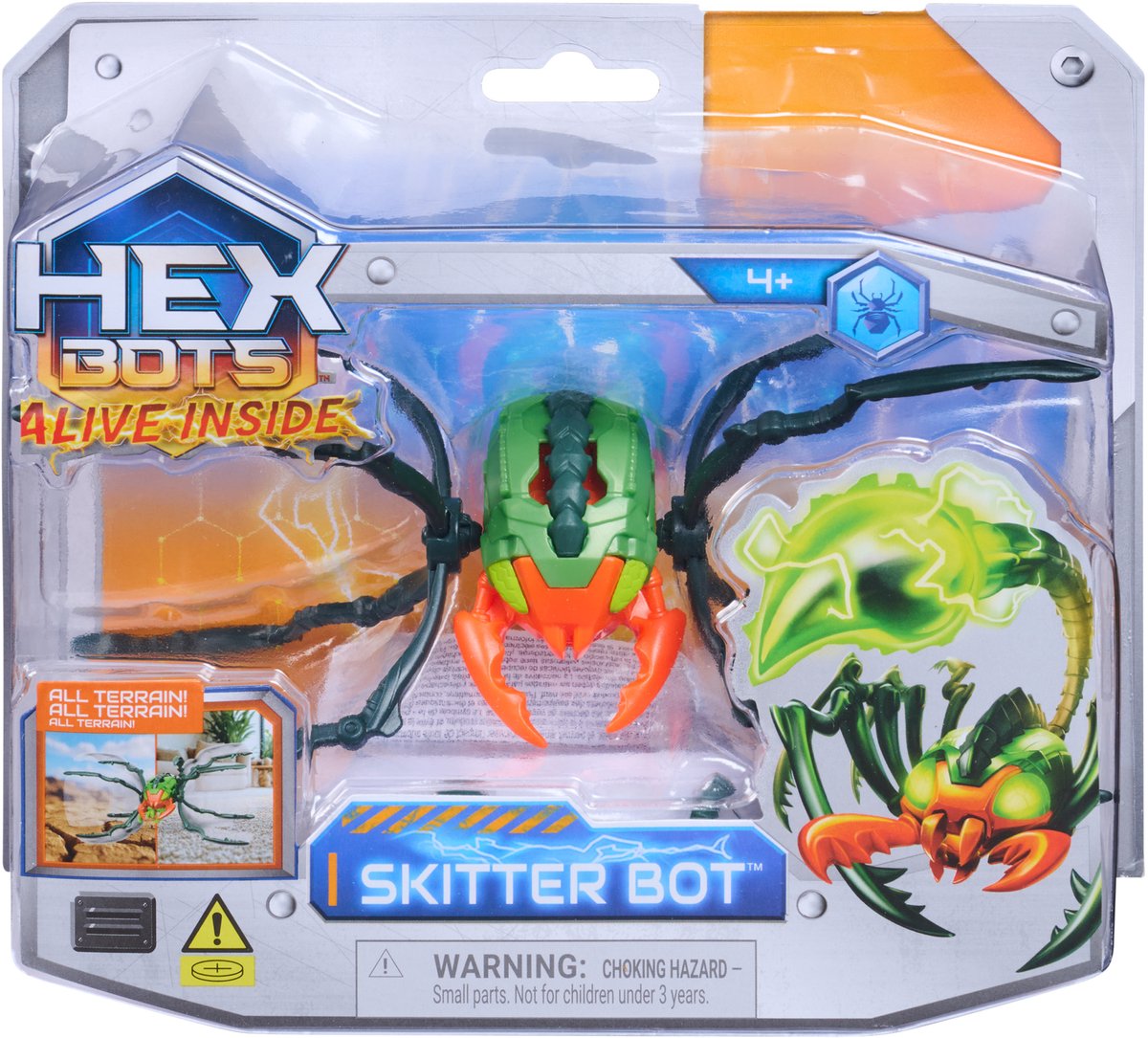 Hex Bots - skitter bot robotisch kinderspeelgoed met insectachtige beweging voor binnen/buiten spelen robotspeelgoed voor jongens en meisjes