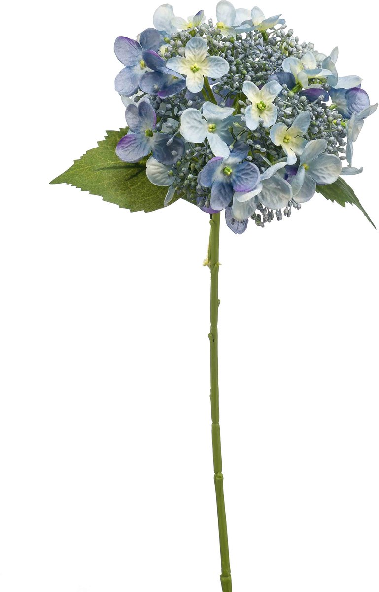 Emerald Kunstbloem Hortensia 50cm lichtblauw - Kunstplant voor binnen