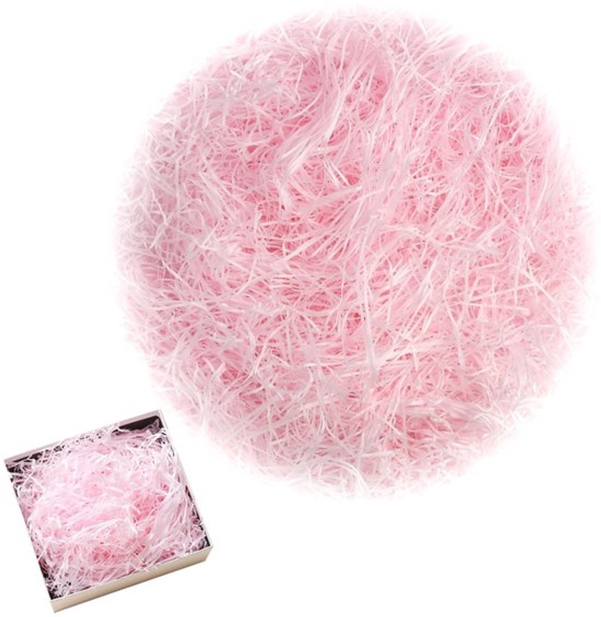 Raffia Vulmateriaal 100 g - Pakketvulling - Geschenkverpakking - Decoratie - Hamper Shred - Milieuvriendelijk en stofvrij - Cadeauverpakking