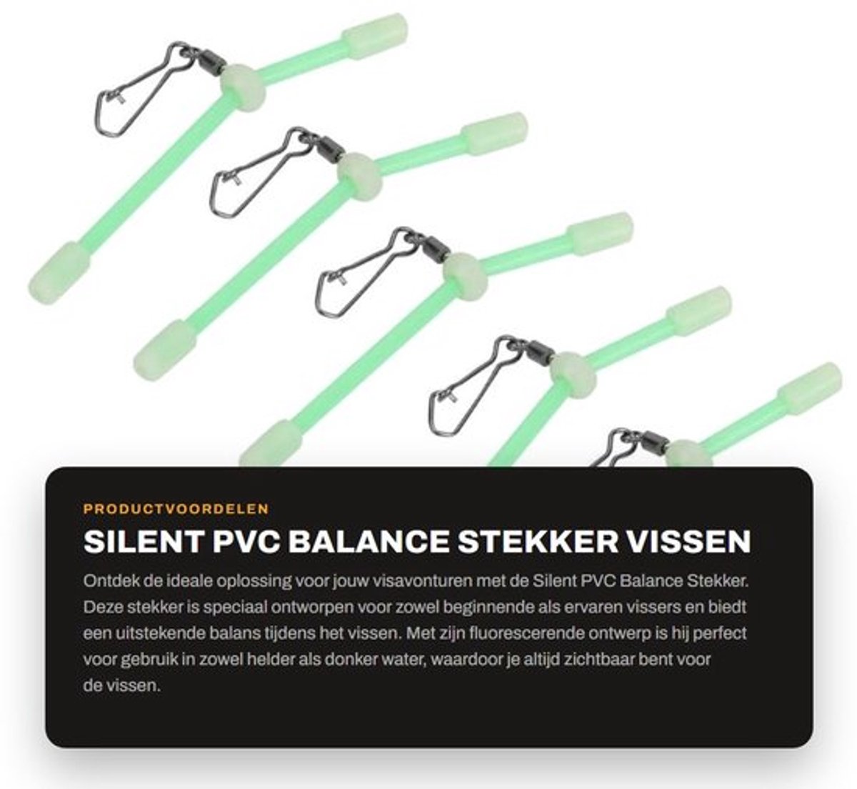 Balance Stekker 5 Stuks - Fluorescerend - Hohlen Ontwerp - PVC Materiaal - Lichtgewicht - Draagbaar - Vissysteem