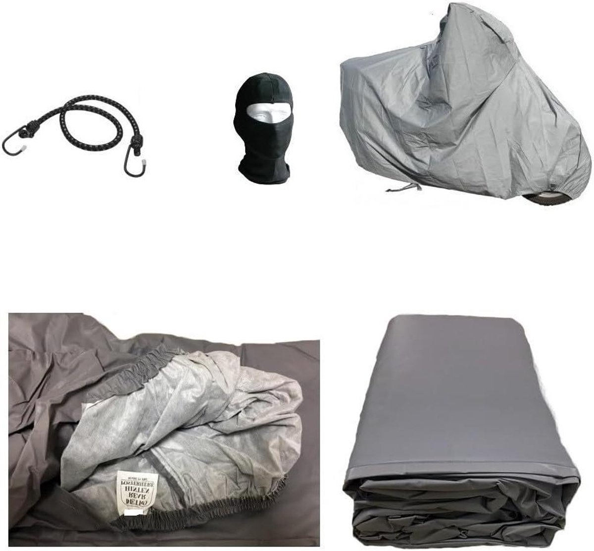 Motorhoes - Scooterhoes Universeel - Motorfiets Beschermen - Waterdicht met Pluche - 220 x 95 x 110 cm - Grijs