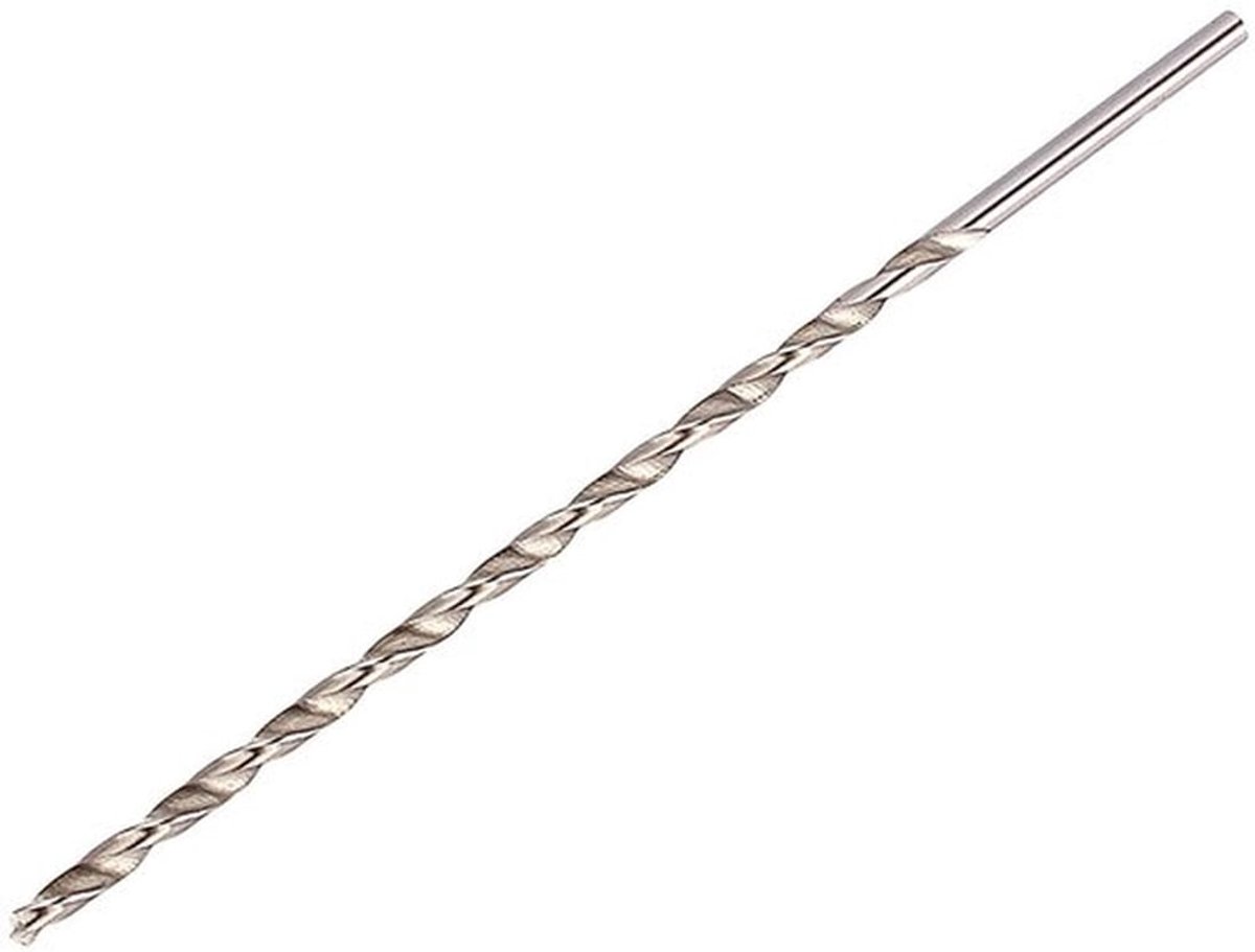 Spiraalboren - Extra lange HSS-steenboor - 5 Mm x 200 Mm - Voor boren in hout en kunststof - Efficiënt boren - Geschikt voor elektrische...