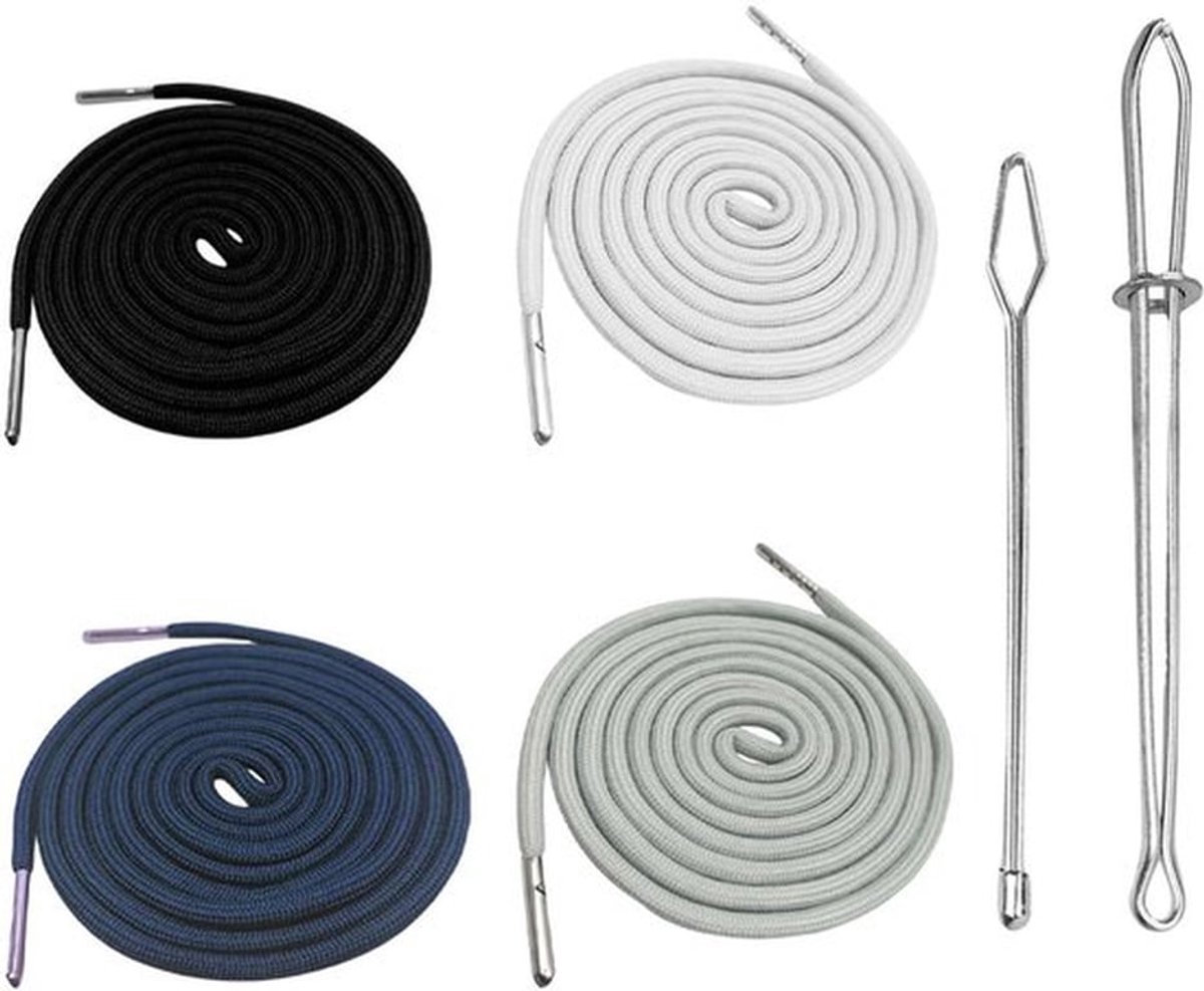 Trekkoord 140 cm - Uittrekbare Sleutelhanger - Koord - Vervanging voor Broekband - Polyesterband met Metalen Uiteinden - Ideaal voor Sportkleding - Kledingkoord
