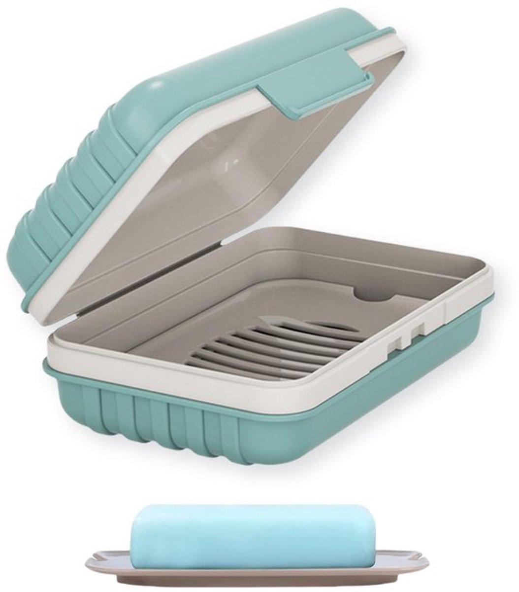 Zeepdispenser Hoogwaardige Materiaal - Zeepdoosje met Deksel - Lekvrij - Compact - Reis - Geschikt voor Douche/Gym - Zeepdoos