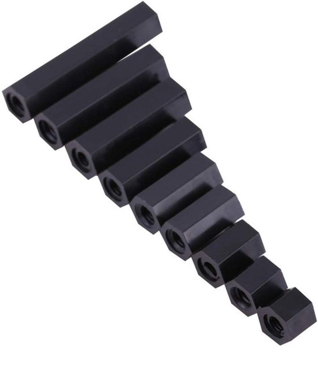 100 Stuks PA66 M3 Vrouwelijk Hex Schroefdraad Spacers (M3 x 5)