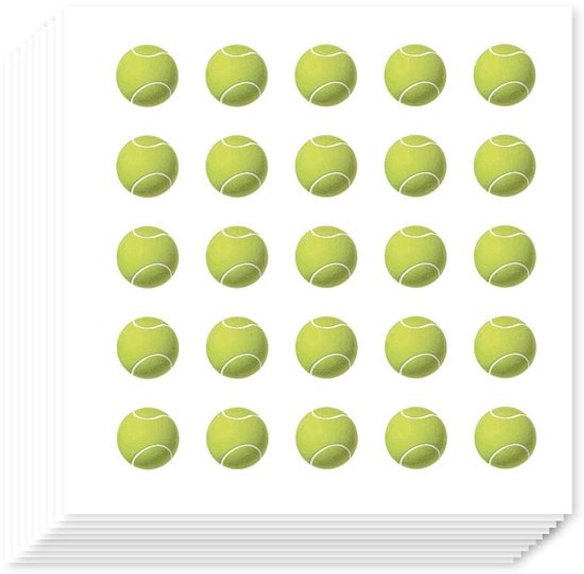Tenniscartoonstickers 500 stuks - Sportstickers - Zelfklevend - Knutselen - Planner - Voor schoolkluisvakken