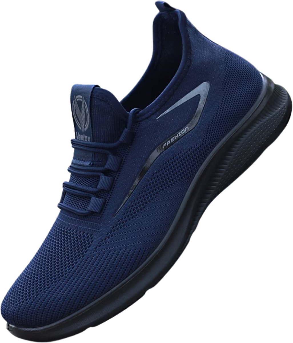 Currero Schoenen Heren Sneakers Comfortabel Wandelschoenen Casual Volwassenen 44 Blauw