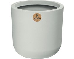Vyveo - Bloempot Orena - 44x43 - Wit - Bloempot voor binnen en buiten - Lichtgewicht - Breukbestendig - Vorstbestendig - UV-bestendig