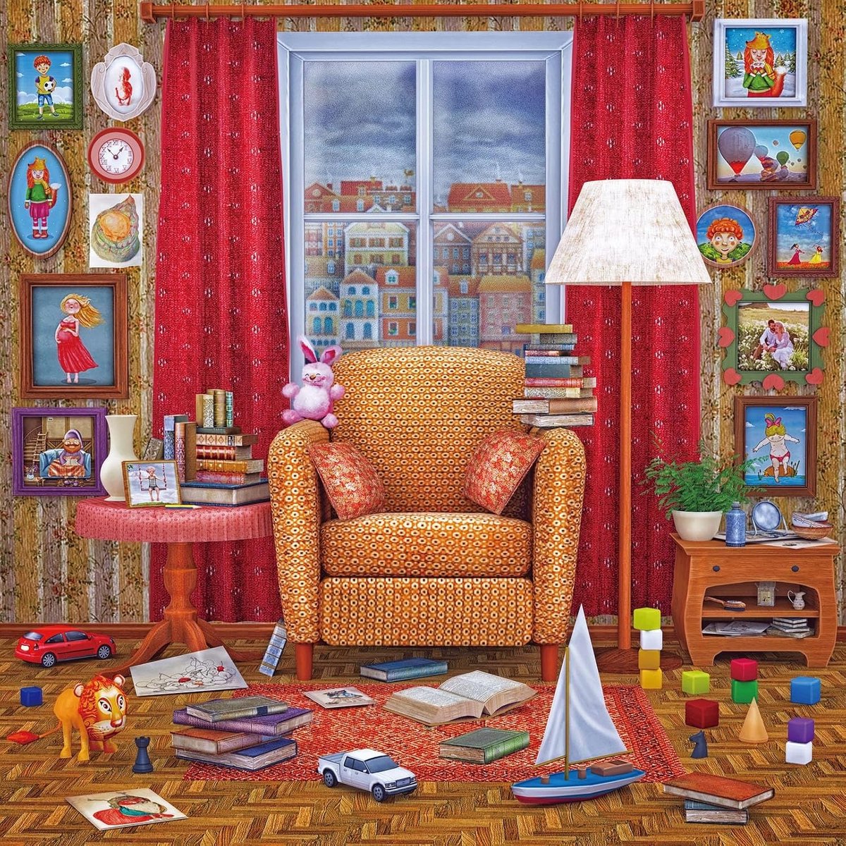Puzzel van 1024 stukjes voor volwassenen, ideale ontspanning, matte oliedruk, stofvrij en met uitstekende grip