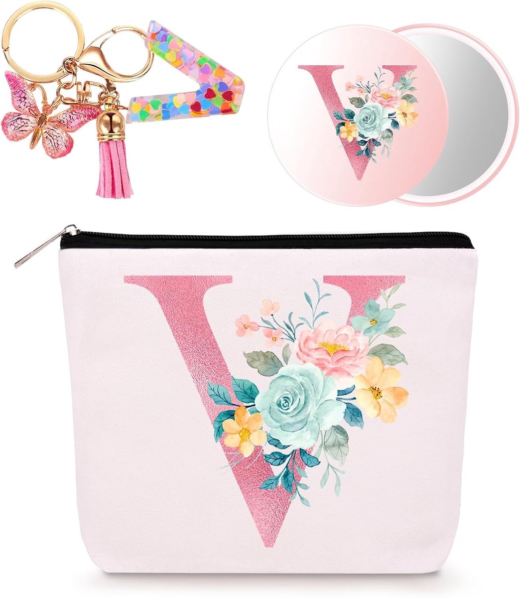 Persoonlijke Make-up Tas voor Vrouwen, Perfecte Verjaardagscadeaus, Handgemaakt en Uniek