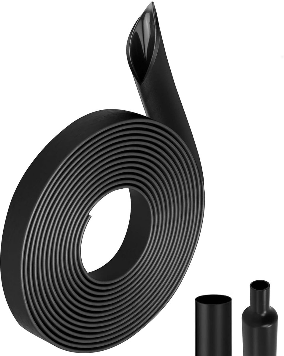 Kleurige Krimpkous met Lijm, 4:1, Ø 16 mm en 4 m Lengte, Waterdicht, Isolerend, Voor Kabelisolatie, Markering, Kabelbundeling en Reparaties