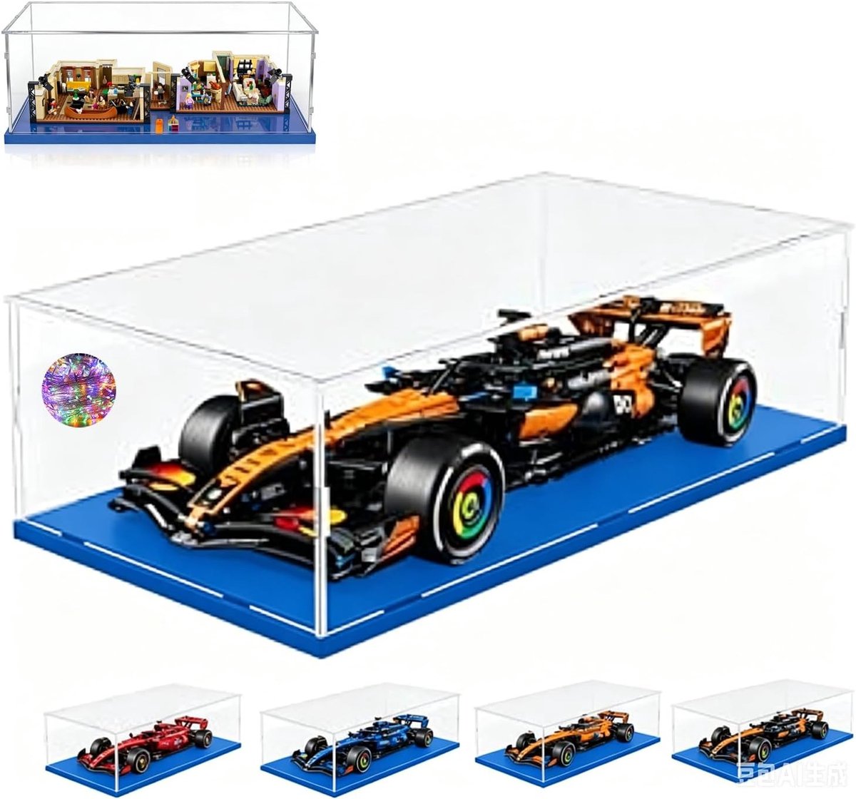 Presentatiekoffer voor Formule 1 Modellen, 70x34x16 cm, Geschikt voor Red Bull Racing, McLaren en Mercedes-AMG