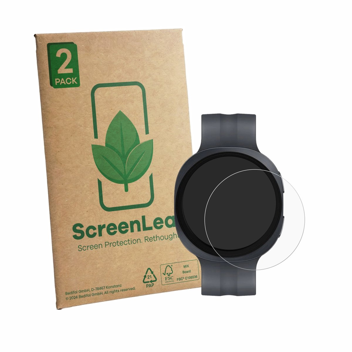 2 Stuks Screenprotector voor Samsung Galaxy Watch 9 (44 mm) - Hoogwaardige Beschermfolie transparant