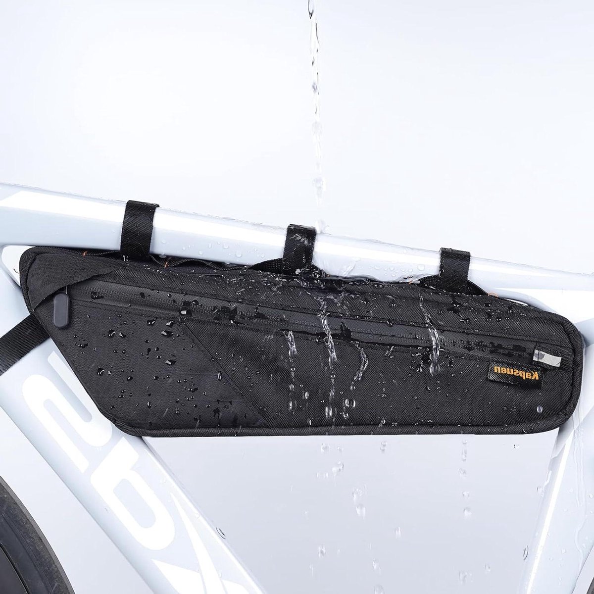 Fiets frametas - Driehoekstas fiets - Fietstochten organiseren - IPX6 waterdicht - 25 liter - Zwart