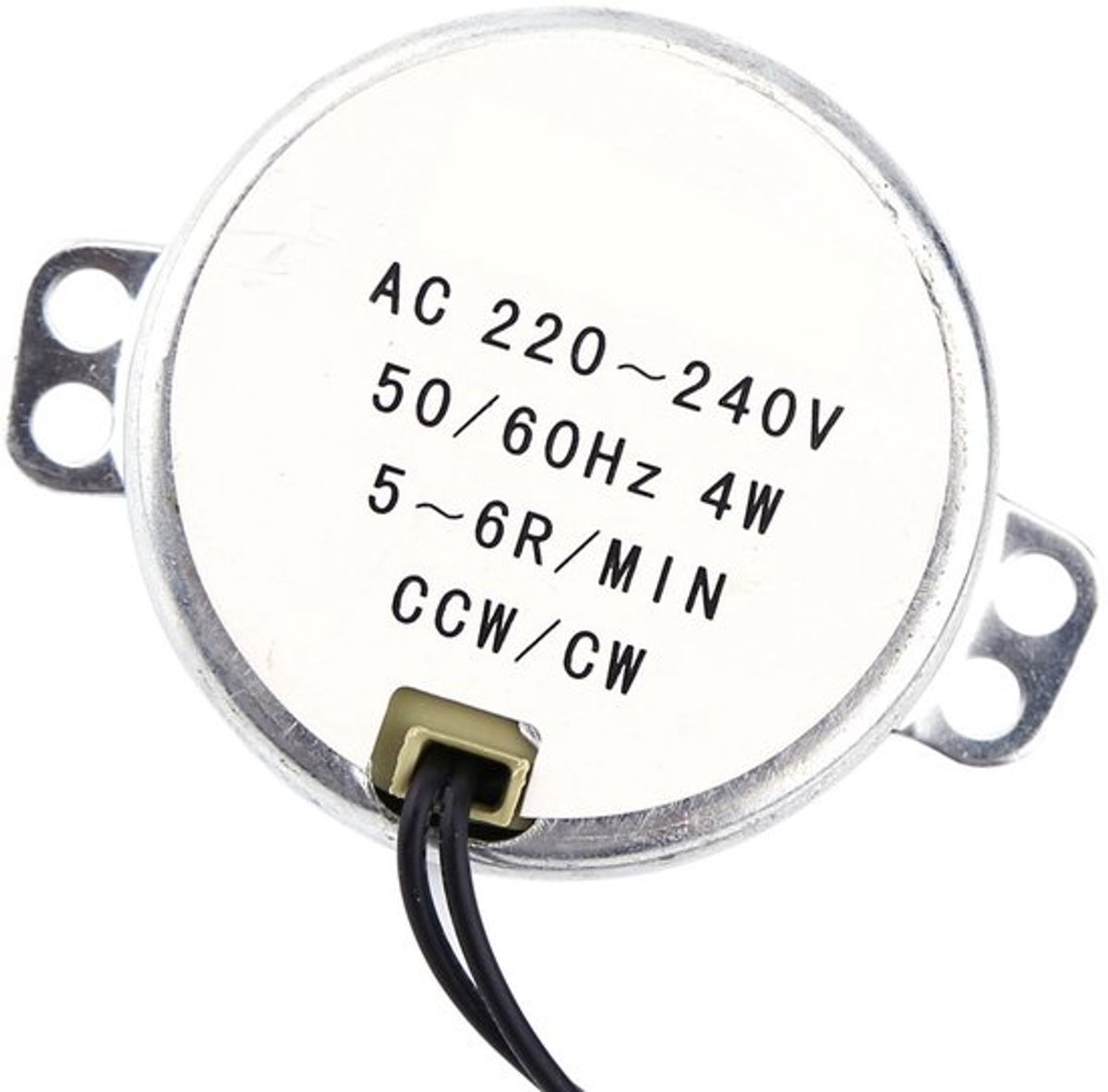 Synchronous Motor 220-240V AC - Elektromotor met Regelaar - Geared Motor 4W - Stille Motor - Compact en Lichtgewicht - Hoge Efficiëntie