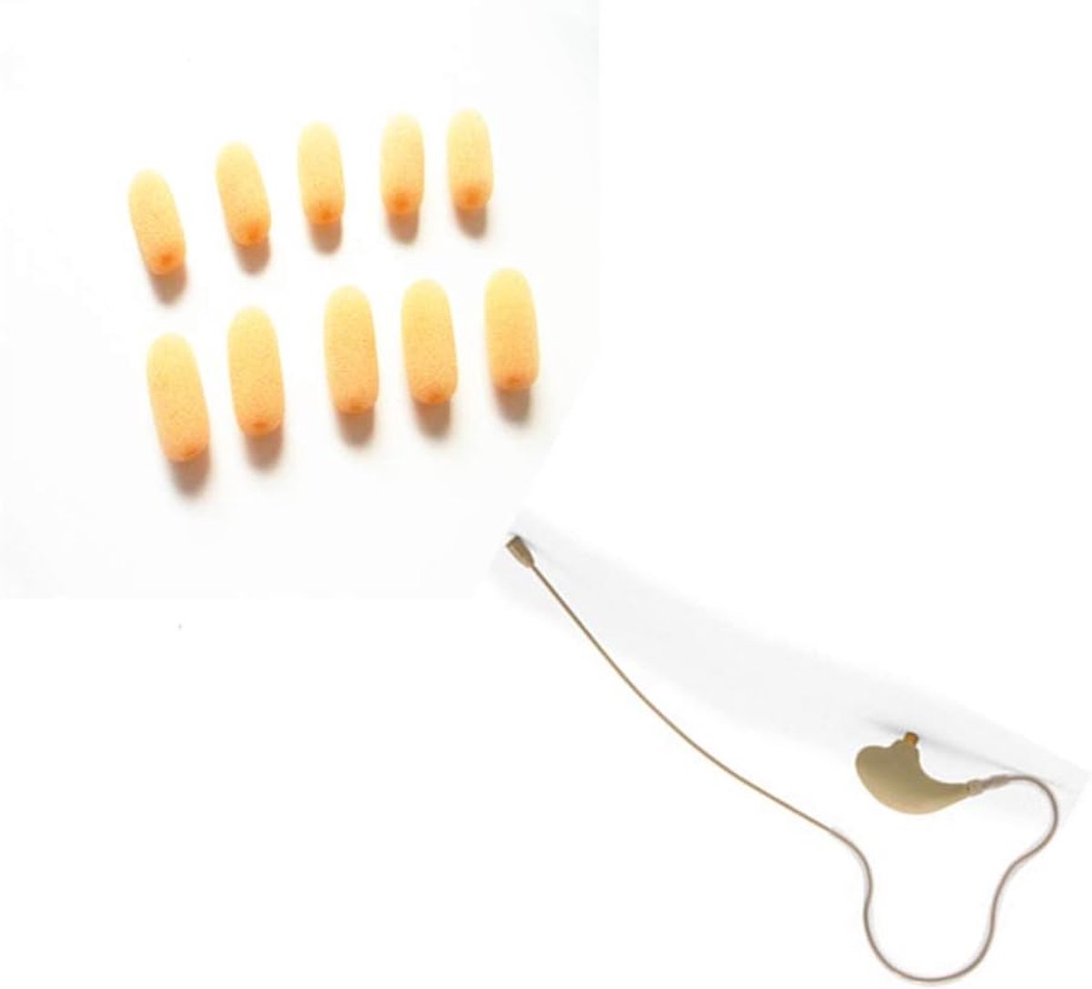SnelShoppen - 15 Pack Mini Lavalier Foam Windscreen Voor Headset Lapel Microfoons - Geluidsisolatie, Bescherming, Compact, Ideaal Voor Interviews, Pre