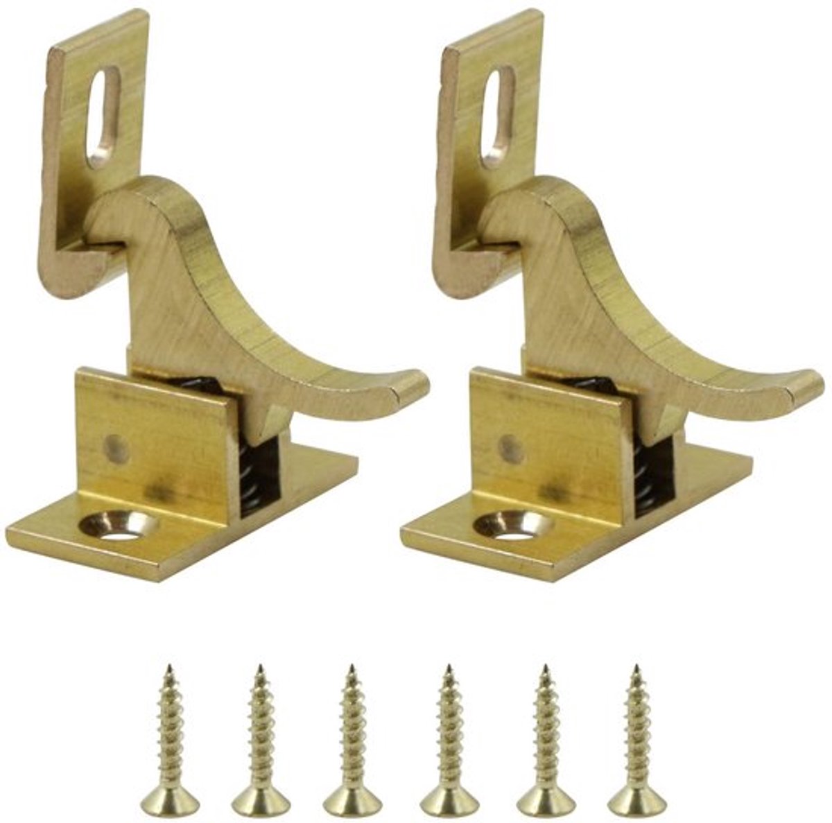 Deurgrendel 90 graden - Messing - Sluitring - Schuifgrendel - Duurzaam - Antirammelaar - Premium kwaliteit - Sluiting