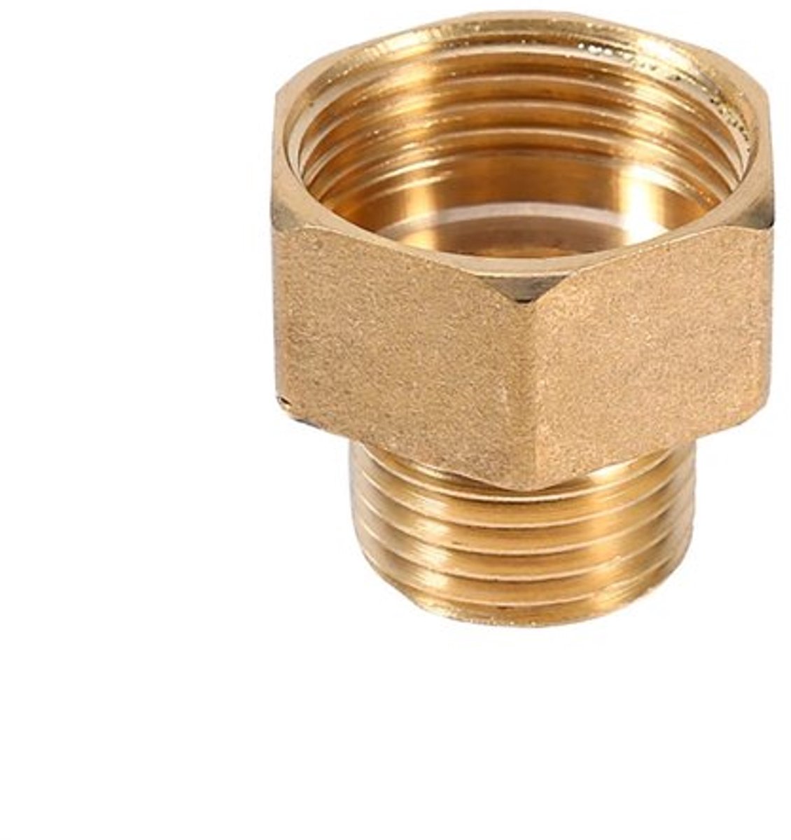 Messing Pipe Adapter 1/2 BSPT Mannelijk naar 3/4 BSPT Vrouwelijk Reducer
