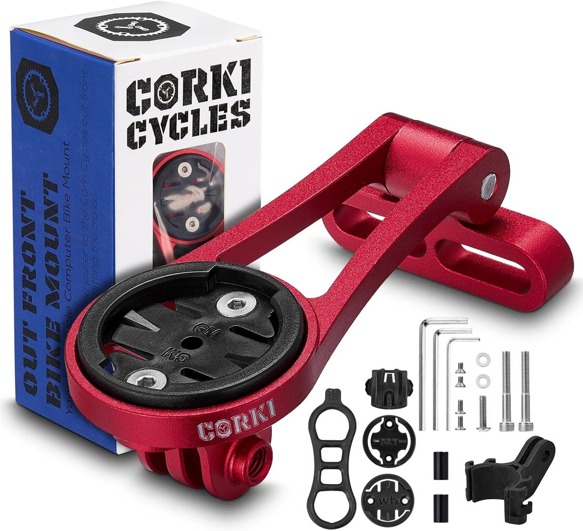 SnelShoppen - Verstelbare Fietscomputer Mount voor Wahoo ELEMNT BOLT/ROAM/MINI - Stevige Corki Cycli Bevestiging - Ideaal voor Fietsers en Wielrenners