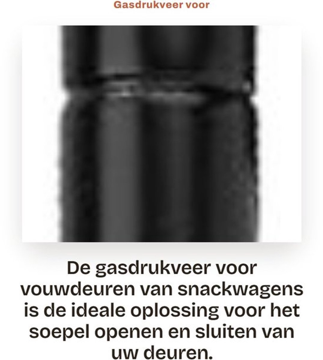 Gasveer 500N - Gasveren - Gasveer voor klep - Gasveer 280mm - Schokbestendig - Duurzaam materiaal - Gasdrukveer