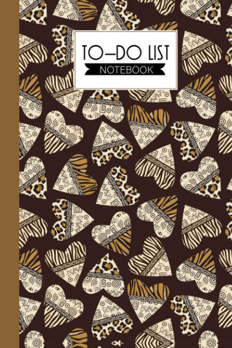 SnelShoppen - To-Do List Notebook met Hartjes - Minimalistische Planner Checklist - Organiseer je Werk - 120 Pagina's - 6" x 9" - Handig voor Dagelijk