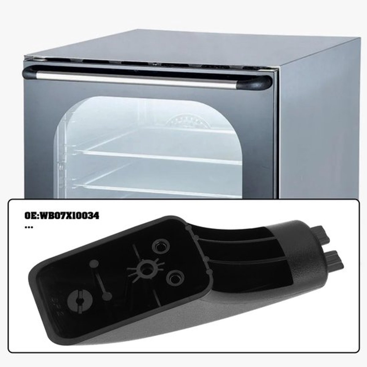 Deurklink Vervangende Eindkappen - 2 Stuks - Compatibel met GE Oven - Bescherming - Esthetisch - Slijtagepreventie - Deurgreep