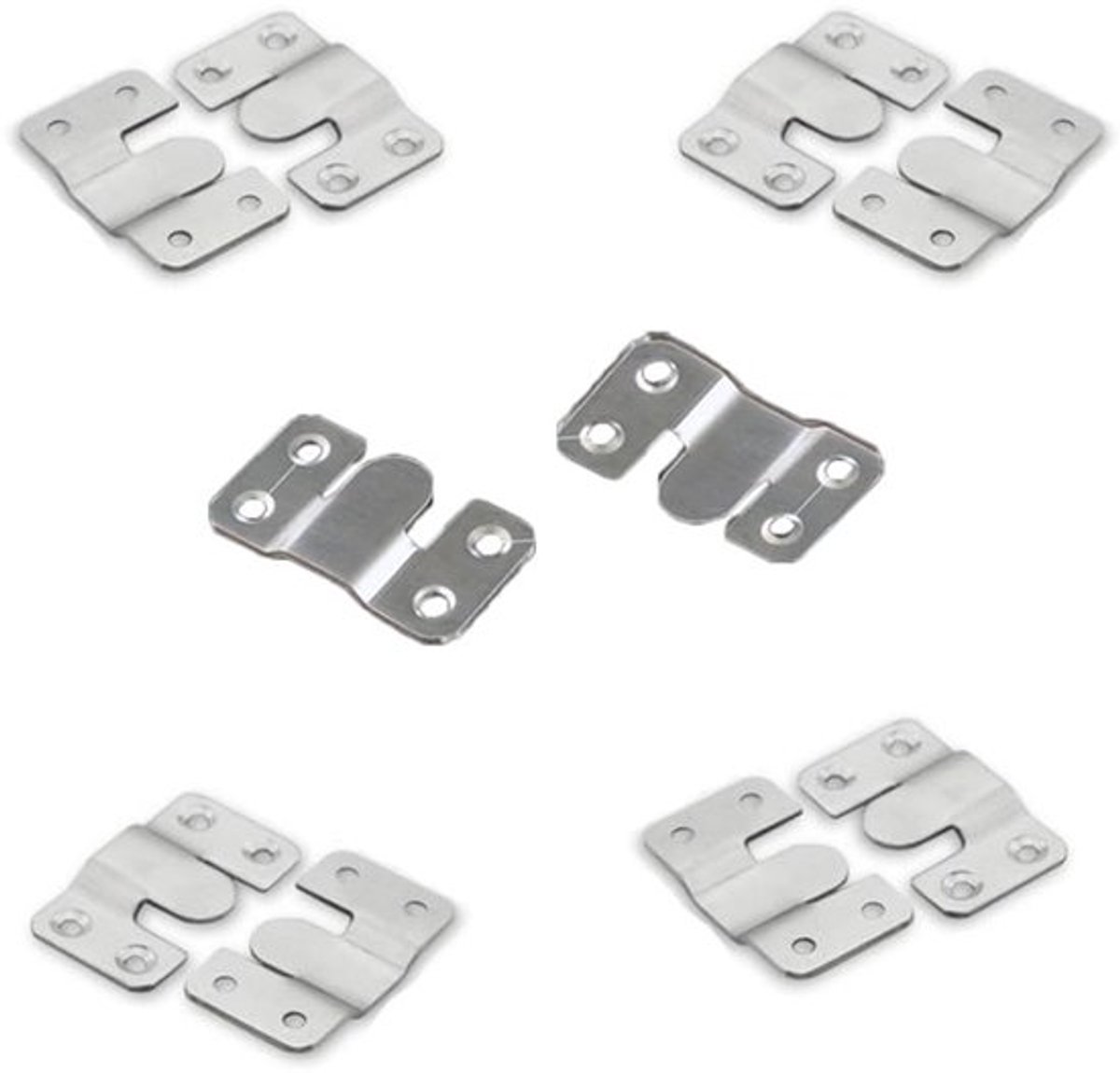 Foto Hangers 10 stuks - Flush Mount Beugels - Verborgen Opknoping - Z Clip voor Foto's - R