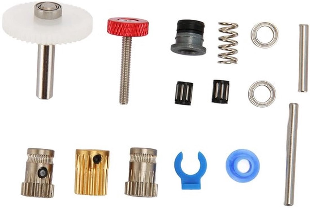 Extruder Dual Gear Kit 15-delige set - Duurzaam gelegeerd staal - Compatibel met 0,1mm/2,4mm spuitmonden - Precieze drukaccessoires - Betrouwbare materiaalstroom - 3D-printer Accessoires