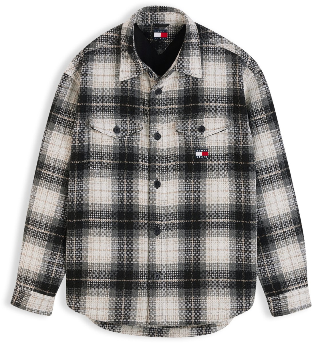 Tommy Jeans Overhemd Tjm Check Overshirt Ext Dm0dm23616 0me Check Mannen Zwart