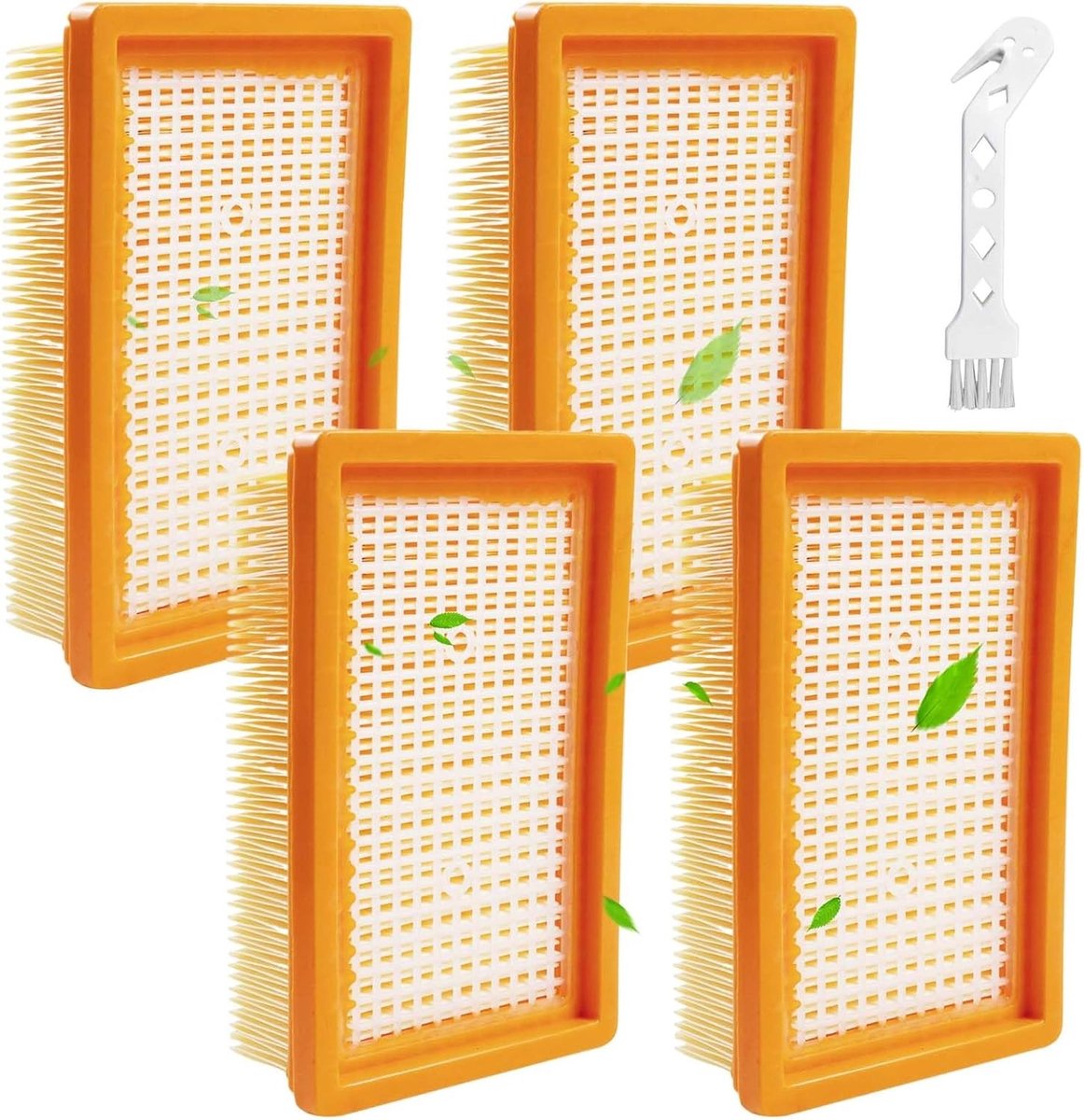 Filter Geschikt Voor Karcher Wd4 Wd5 Wd6 Mv4 Mv5 Mv6 Vervanging Stoffilters - 4 Stuks - Cartridgefilter - Platte Vouwfilters - Stofzuigerfilter - Vlakfilter - Patroonfilter - Stofzuigerfilter
