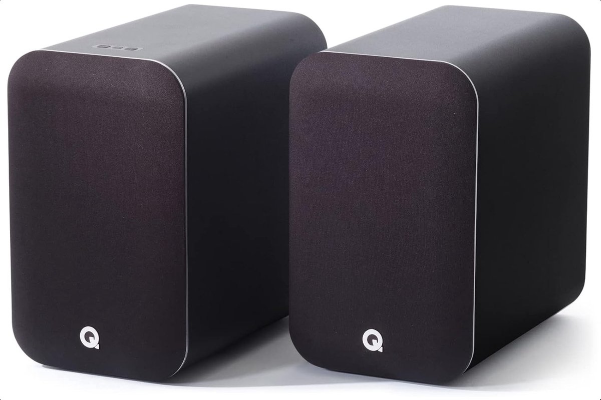 SnelShoppen - Actieve Stereo Speakers - Hoogwaardige Bluetooth Geluid - Zwart - Perfect voor Feest, Tuin, Keuken en Thuisgebruik - 22mm Tweeters, 125m