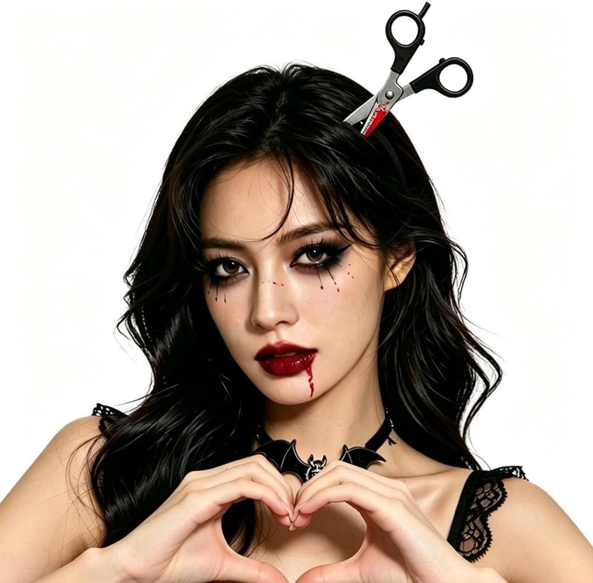 Haarband met mes in het hoofd voor Halloween, horroraccessoire, griezelige kostuumaccessoires en carnaval cosplay