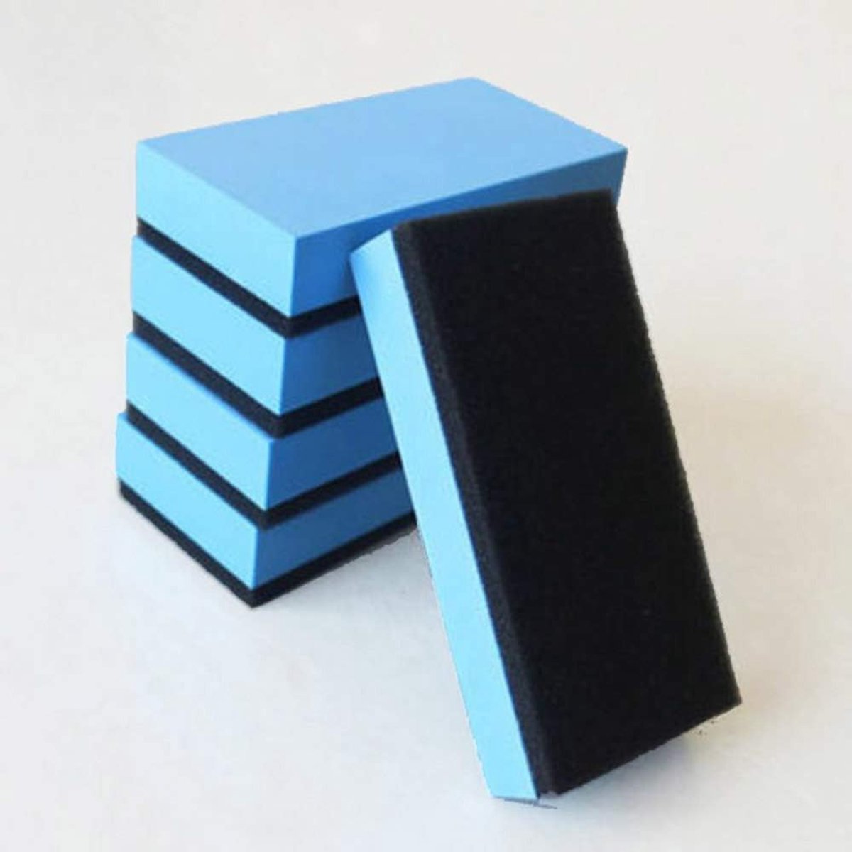 SnelShoppen - 10 Stuks Auto Sponsen - Keramische Coating Spons Applicator Pads - Nano Wax Coating - Hoogwaardige Materialen - Blauw en Zwart - Voor Au