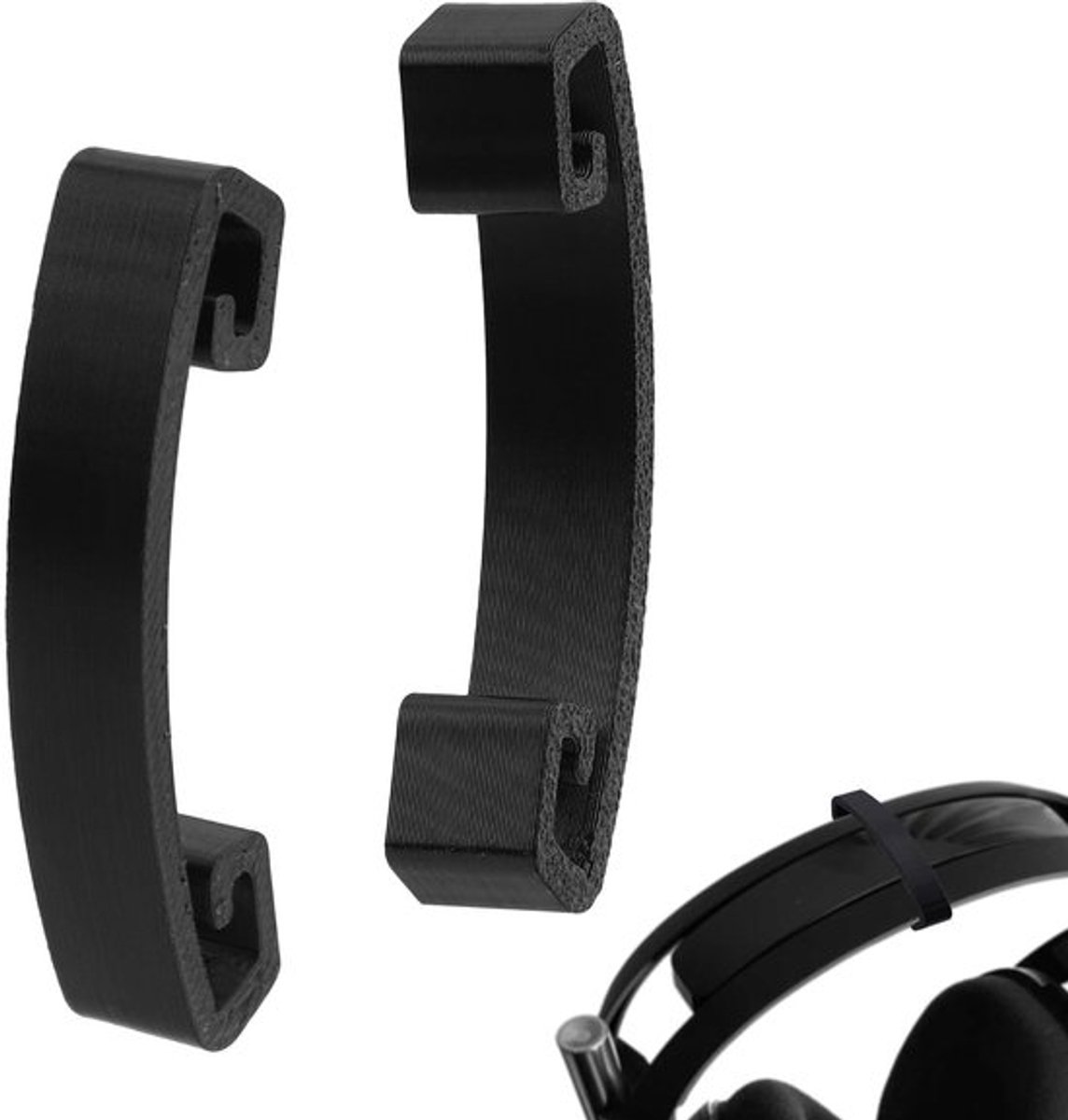 Hoofdtelefoonsteunbeugelklemmen, Set van 4