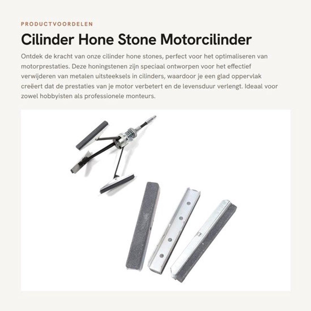Cilinder Hone Stone - Motorcilinder honingsteen - Efficiënte werking - 3 stuks 3 inch - Verbeter motorprestaties - Geschikt voor automoti...