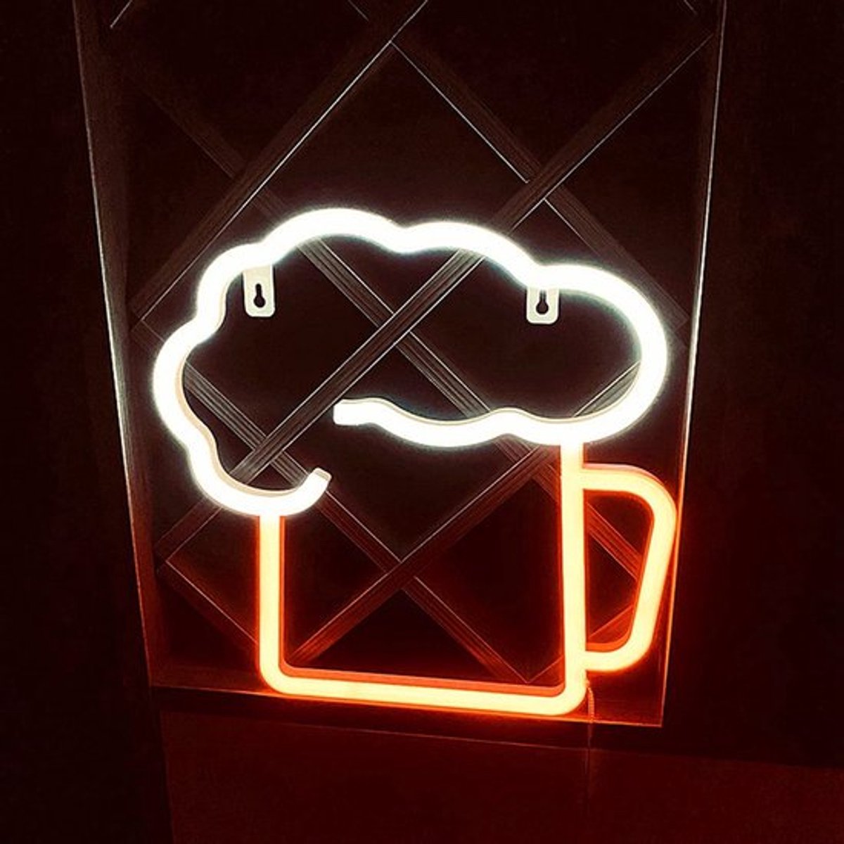 Bierbord Neon LED - Waterdicht - USB/Batterij Aangedreven - ABS Materiaal - Wanddecoratie - Feestjes/Evenementen - Neonlicht