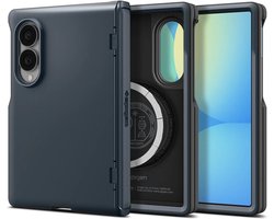 Spigen Hoesje Geschikt voor Samsung Galaxy Z Fold 8 - Slim Armor Pro MagFit - Back Cover Compatibel met MagSafe / Qi2- Scharnier Bescherming - Case Metal slate