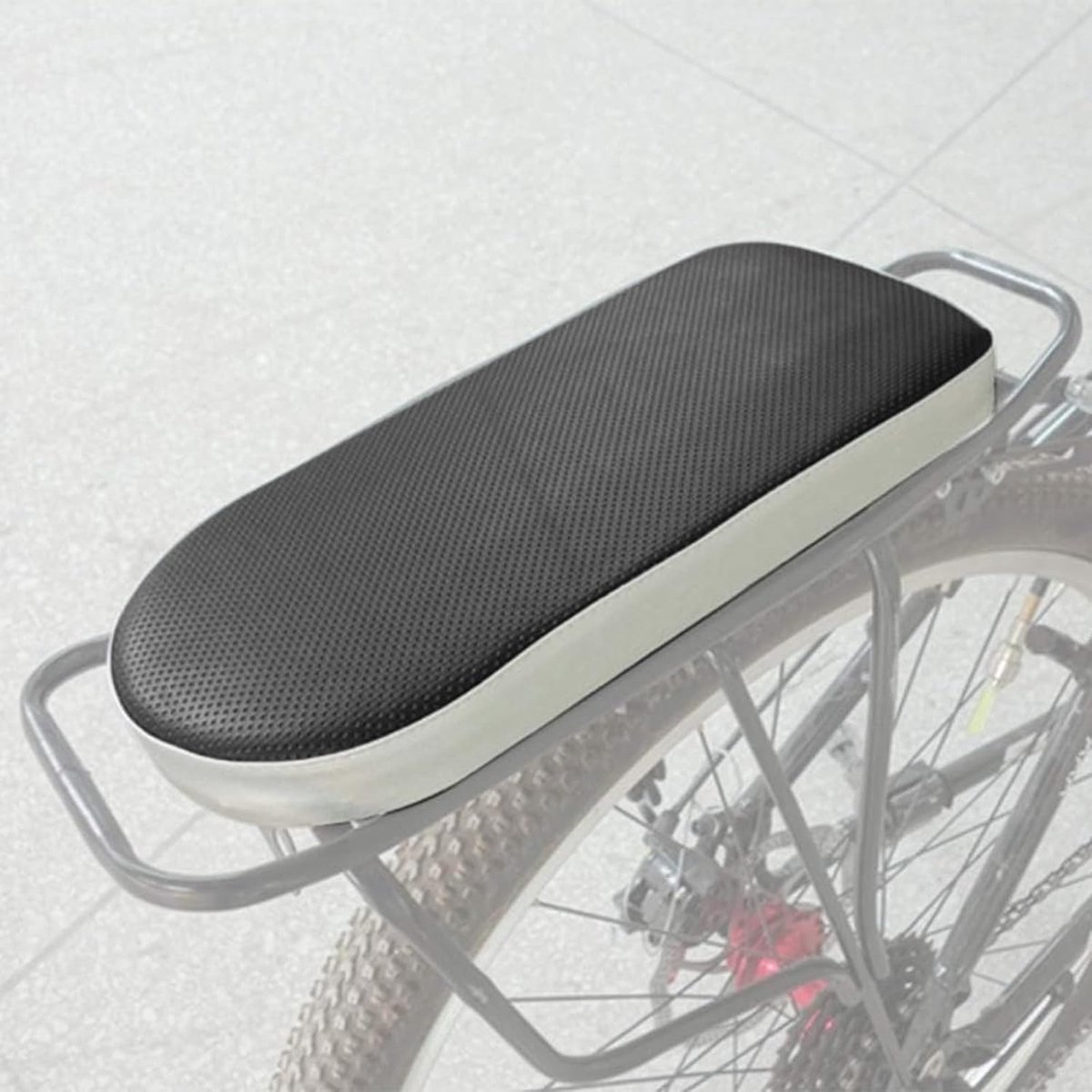 SnelShoppen - Fiets Achterzitje voor Kinderen - PU Leer Comfortabele Zitting - Veilig en Makkelijk Schoon te Maken - Kinderzitje voor Fietsen - Ideaal