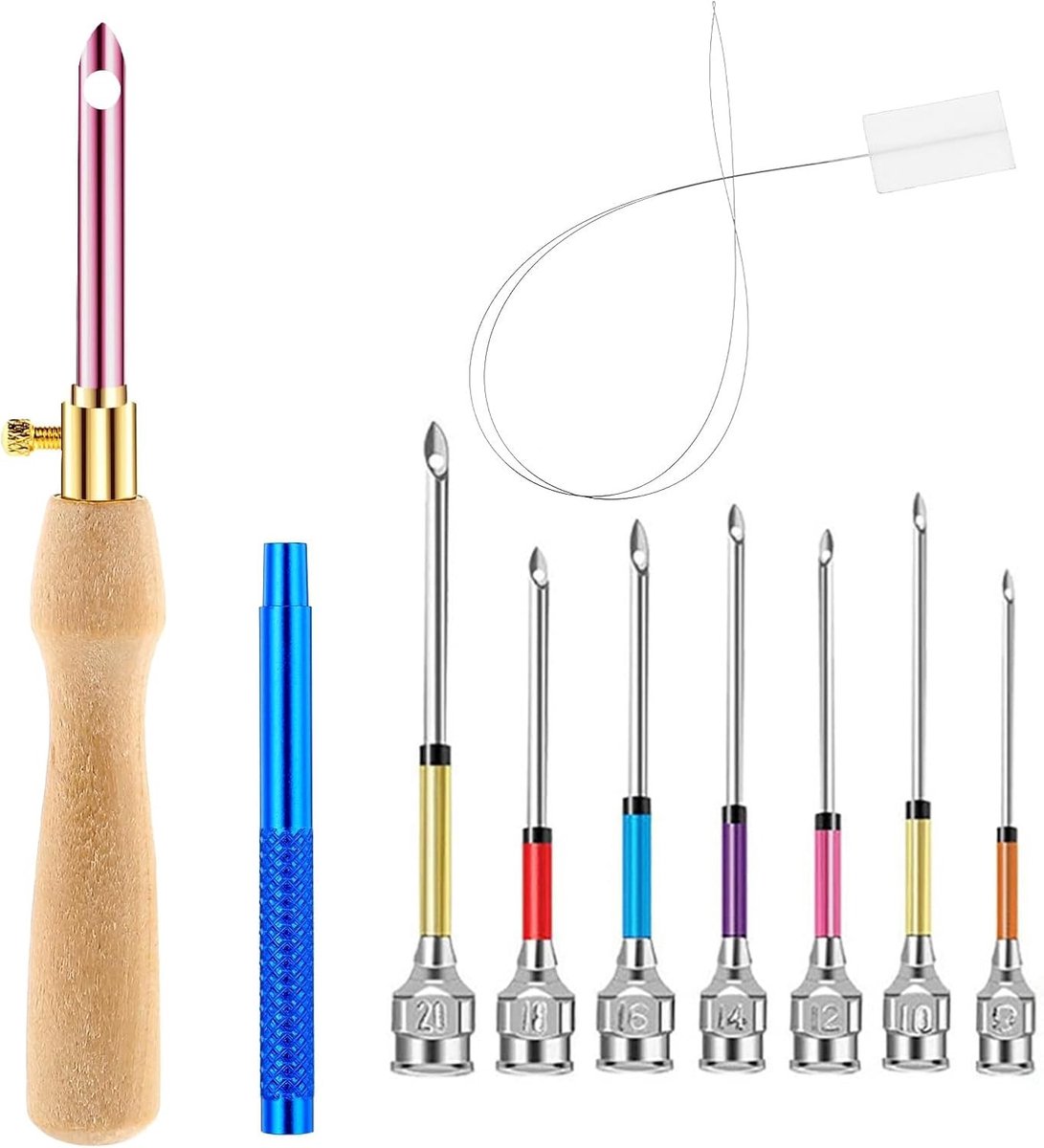 Complete Punch Needle Kits voor Beginners - Handgemaakte Borduurprojecten, DIY Supplies en Draad voor Creatieve Cross Stitch Craft