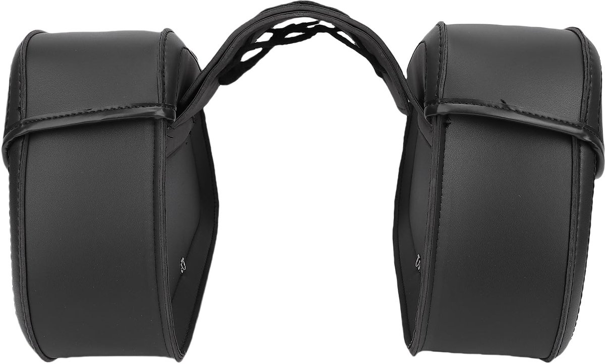 SnelShoppen - Multifunctionele 16L Motorfietszadeltas met Slot, Regenbestendig PU-leer, Ideaal voor V STAR 250 en Diverse Motoren