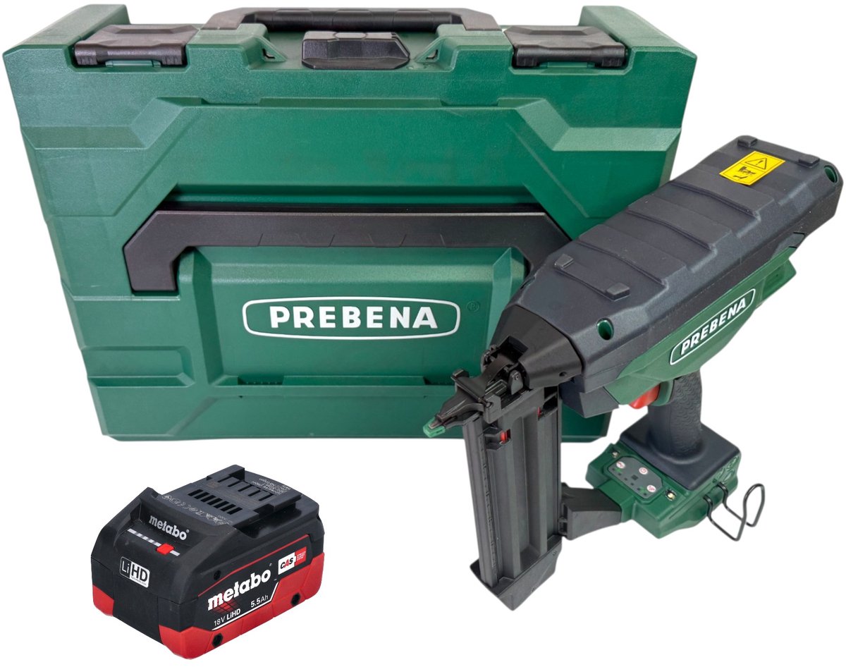 Prebena PKT-3-J55 accu-spijkermachine 18 V 16 - 55 mm Solo - zonder accu, zonder oplader