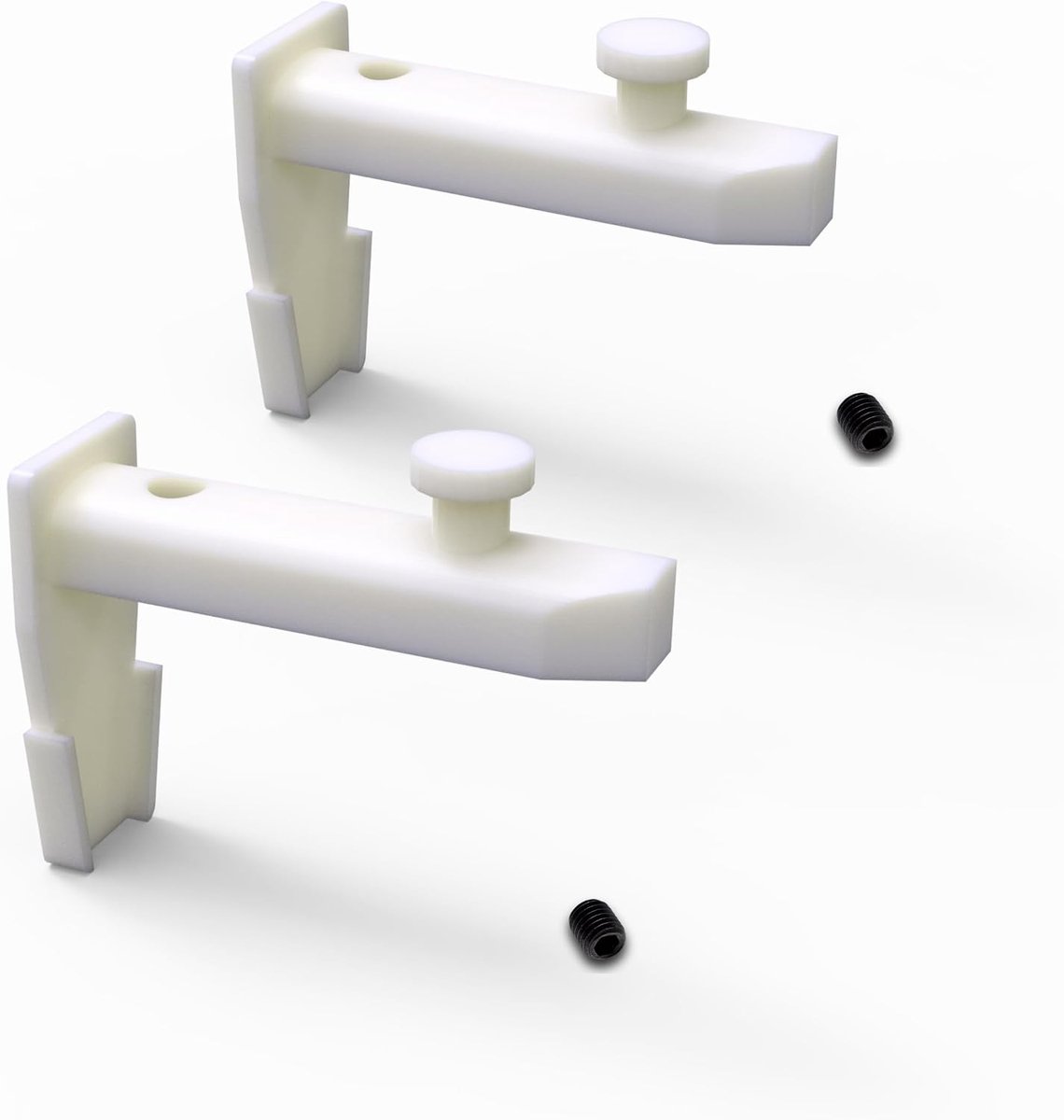 Screw end caps - Compatibel met IKEA VIDGA - Vervangend onderdeel 146964/146965 - Houdt gordijnen op hun plaats - ShopVlot